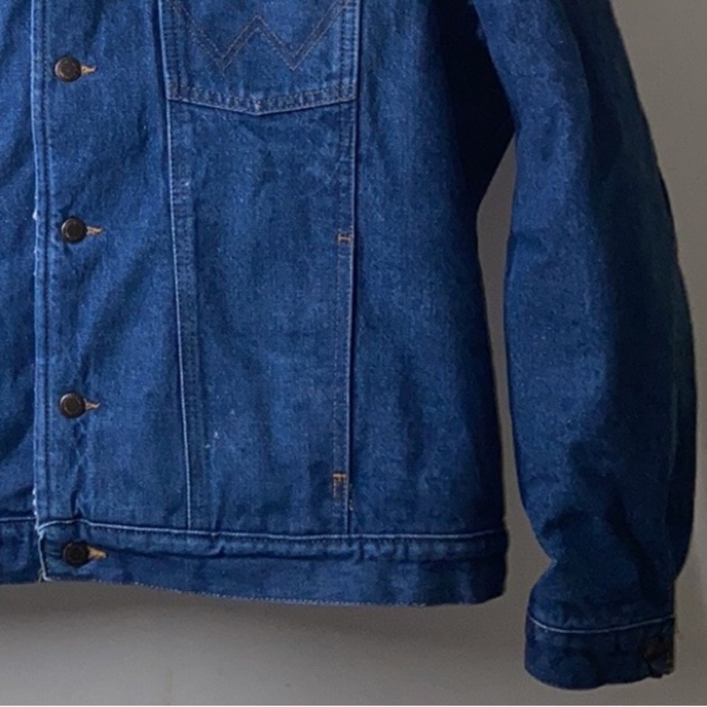Wrangler Men's Sherpa Lined Denim sz XXL Jacket Flaw - Picture 5 of 12